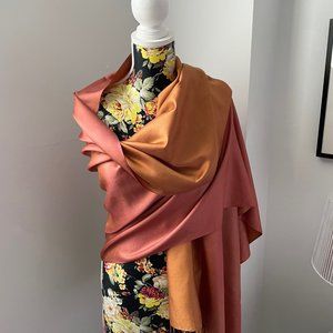 100% Silk Scarf from India - 2 tones